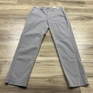 J.Crew High Rise Girlfriend Chino Pant Gray Pockets Womens Size 2 NWT